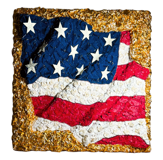 American Kizo Flag Sculpture