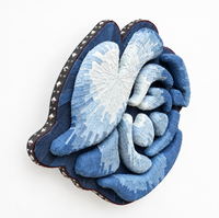 Denim Rose Art Piece