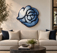 Denim Rose Art Piece