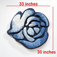 Denim Rose Art Piece